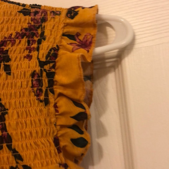 Mustard Flutter Sleeve Shirt - Picture 4 of 4